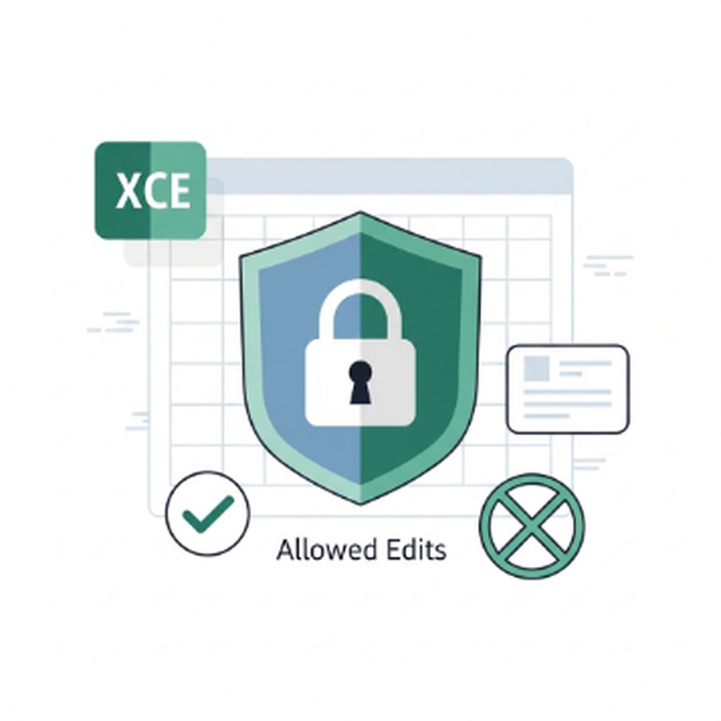 엑셀 시트 보호 비밀번호 설정 및 특정 셀만 수정 가능하게 하는 법