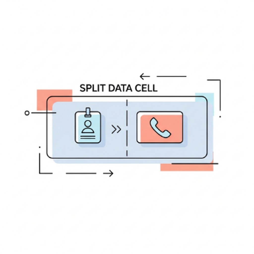 엑셀 이름 전화번호 분리: 텍스트 나누기 기능으로 10초 만에 해결하는 방법