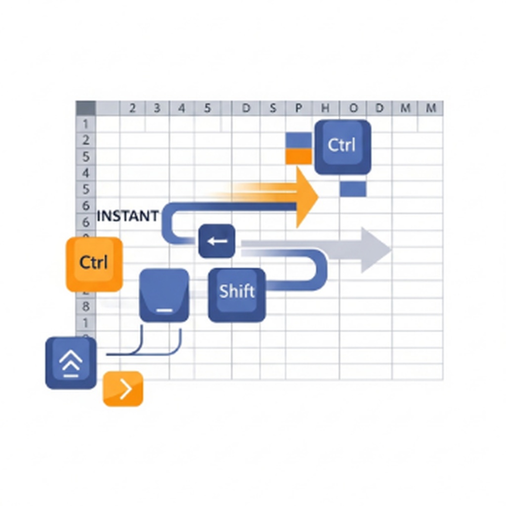 엑셀 드래그 안 하고 단축키로 데이터 끝까지 한 번에 선택하는 방법