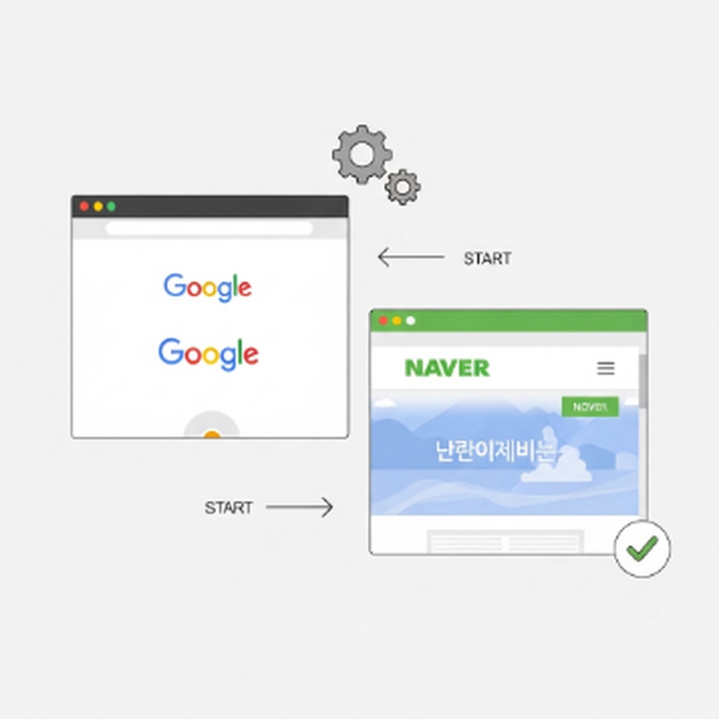 크롬 브라우저 시작 페이지를 구글이나 네이버로 고정 설정하는 방법