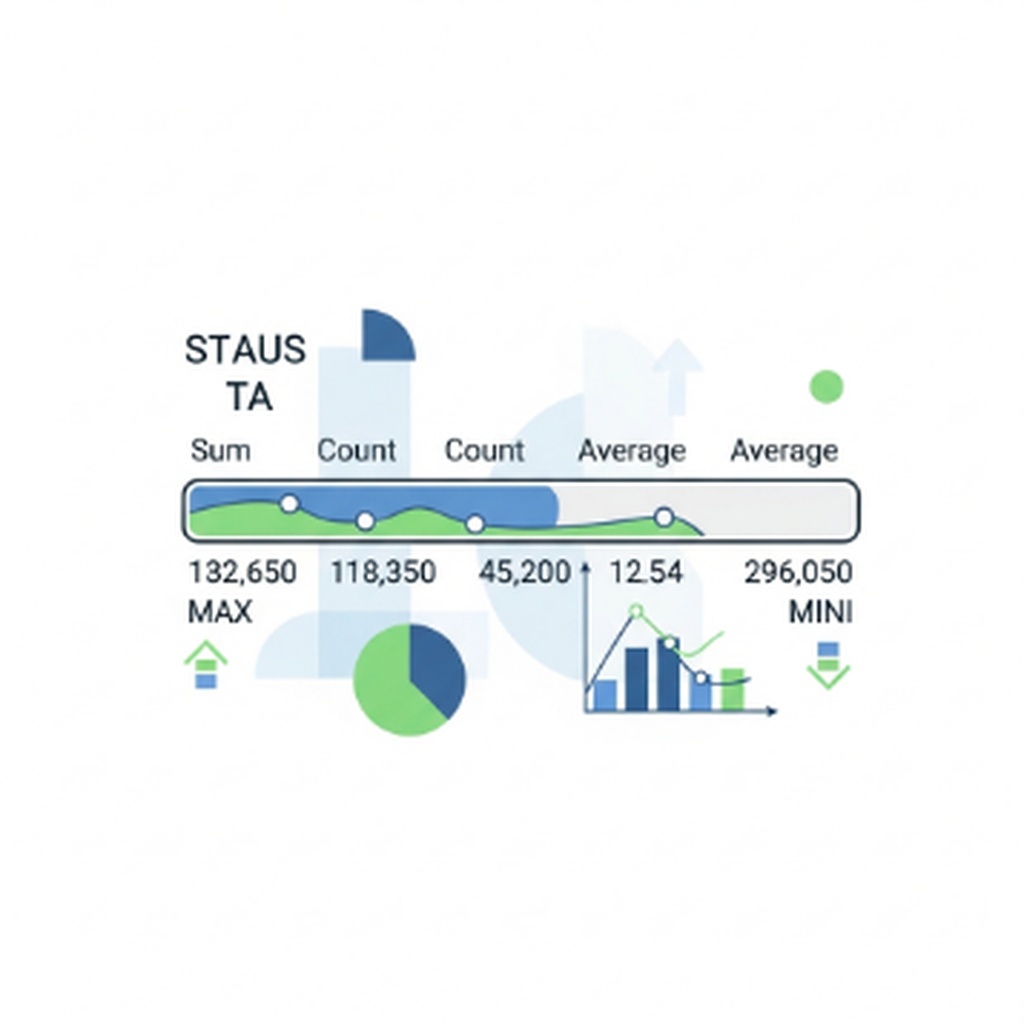 엑셀 수식 없이 드래그만으로 하단 상태표시줄 합계 확인하는 방법