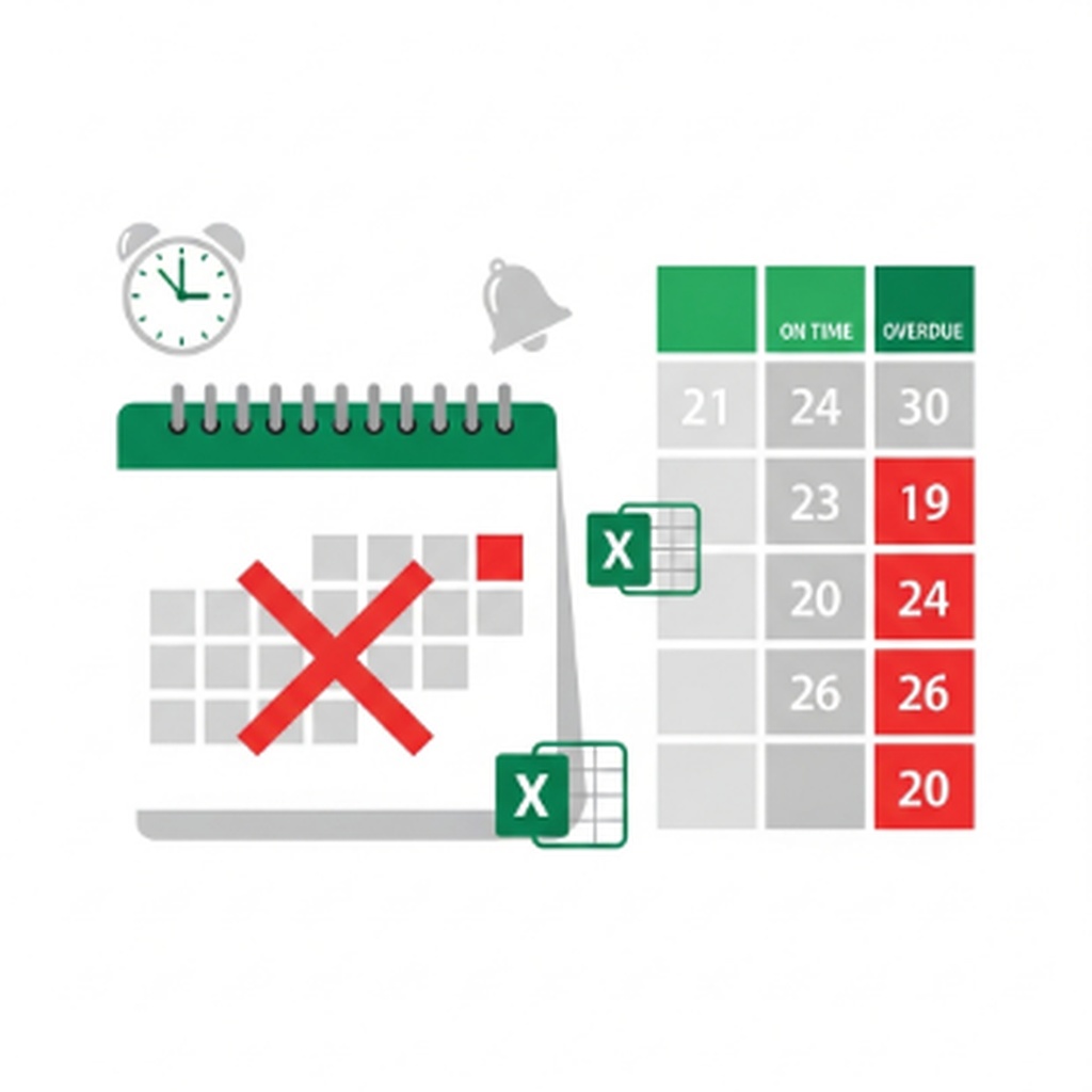 엑셀 특정 날짜가 지나면 셀 색깔이 변하게 하여 마감일 관리하는 법