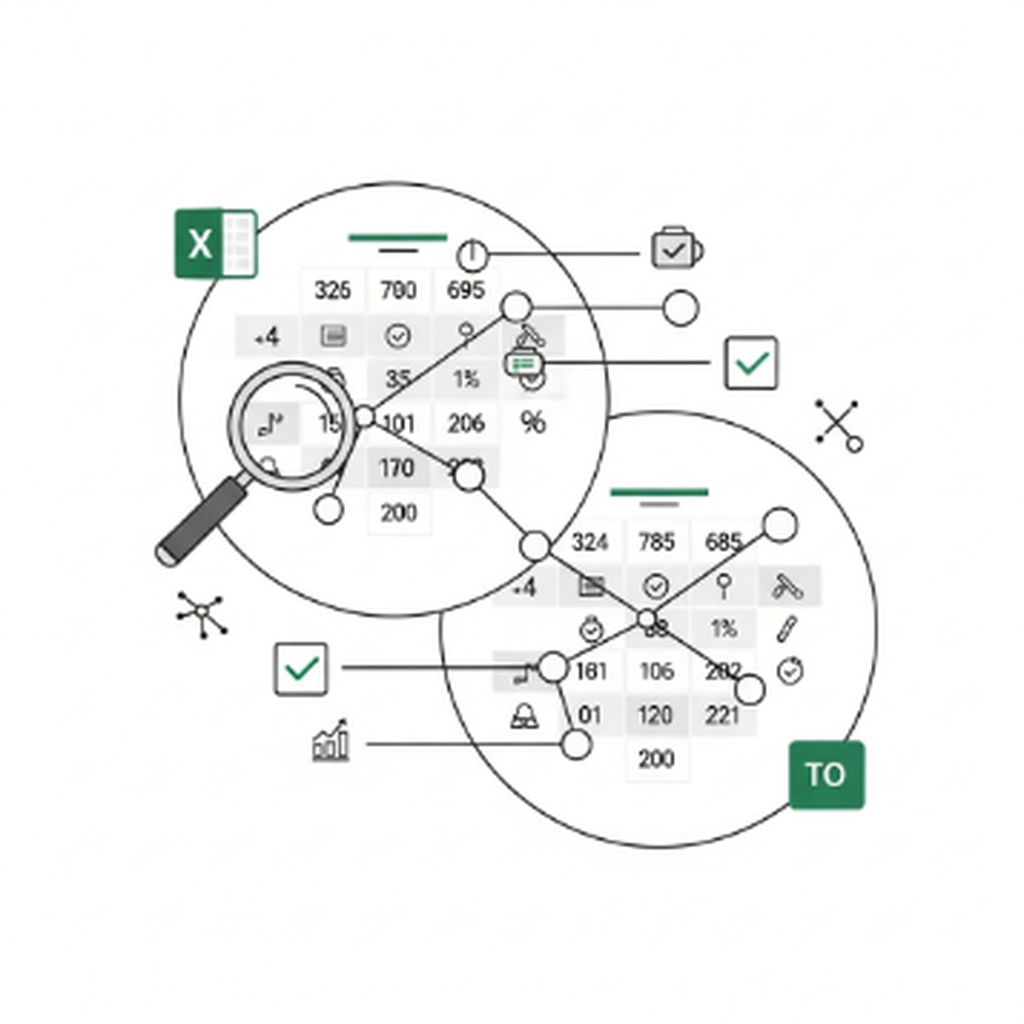 엑셀 두 시트의 데이터를 비교해서 중복 값만 찾아내는 방법
