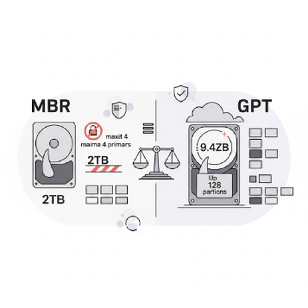 컴퓨터 하드디스크 GPT MBR 방식 확인 및 변환하는 방법