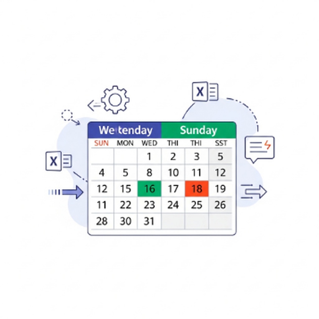 엑셀 조건부 서식으로 주말인 날짜만 행 전체 색깔 바꾸는 방법