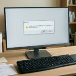 마인크래프트 런처 설치 오류가 발생한 컴퓨터 모니터