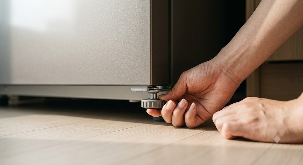 냉장고 수평 조절 및 셀프 조치