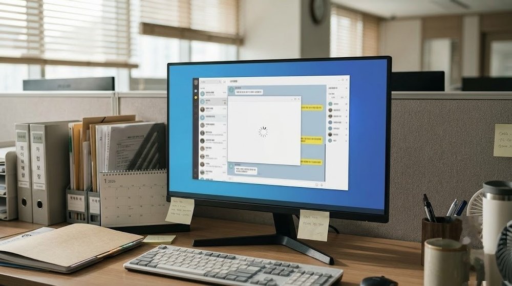 pc 카카오톡 업데이트 안됨 오류 화면
